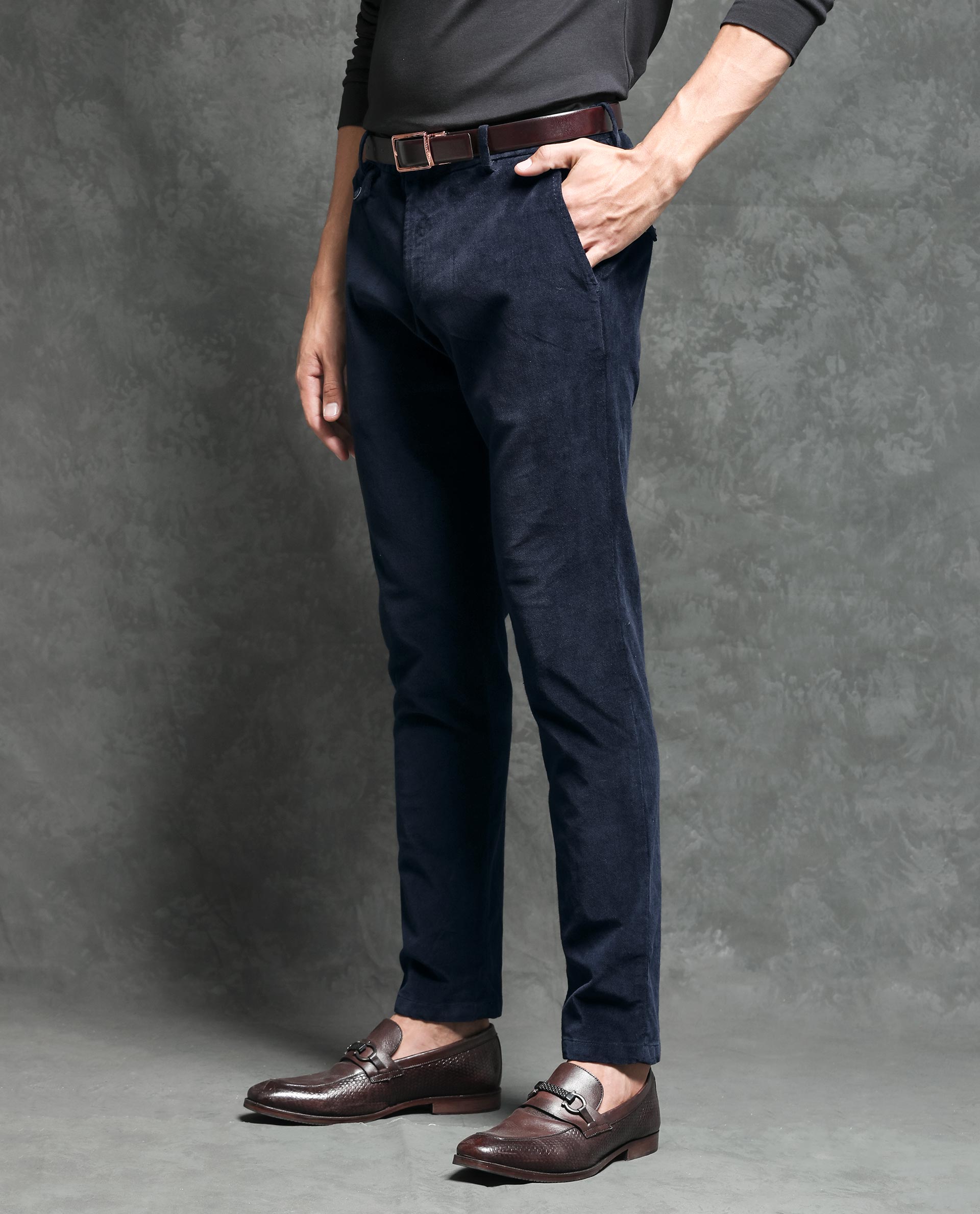 Buy Blue Trousers & Pants for Men by Rare Rabbit Online | Ajio.com